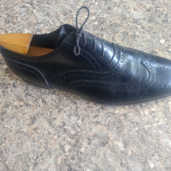 Burberry Black Dress Laceup Wingtips Oxford Size 11 (68) - Picture 8 of 11